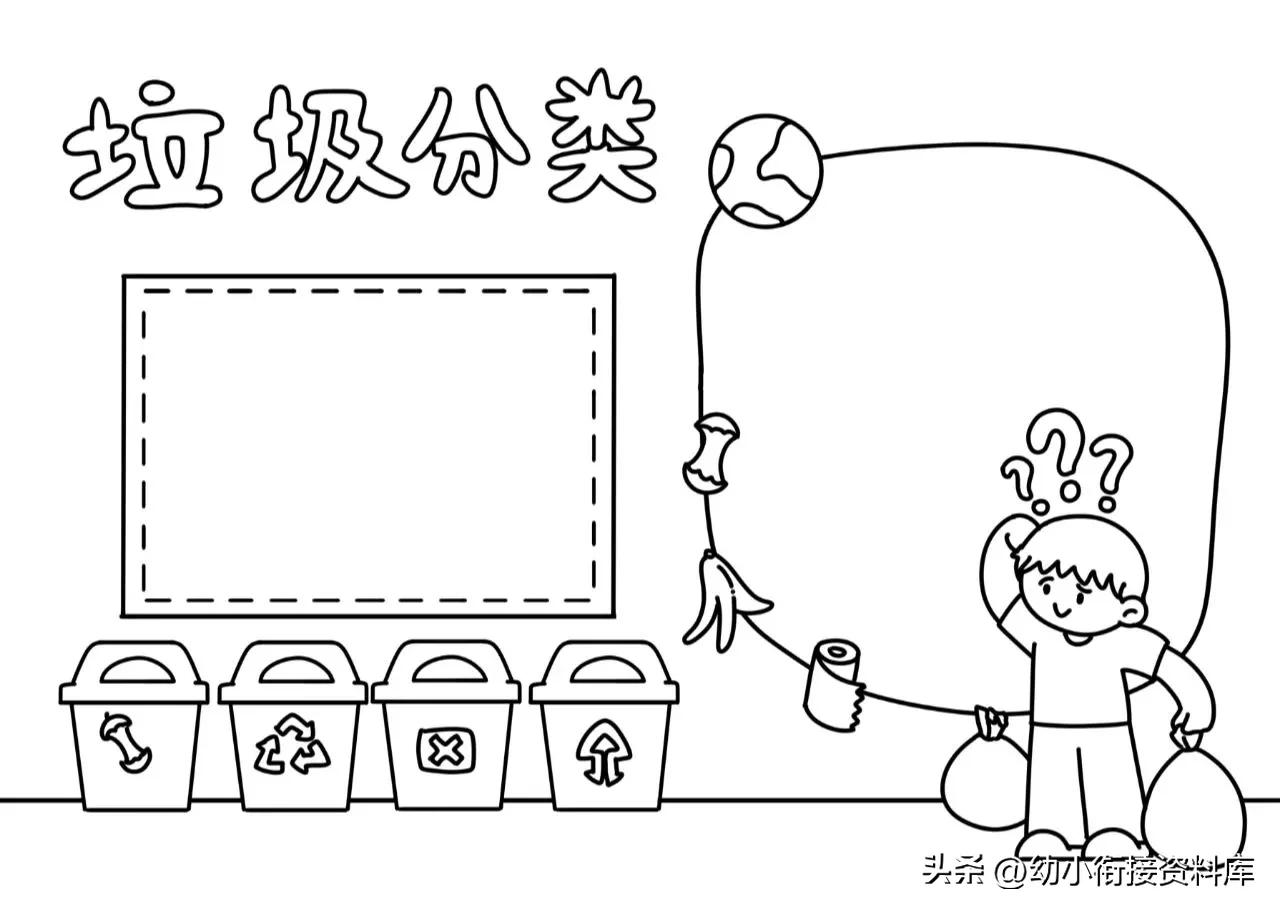 垃圾分类手抄报垃圾分类小知识