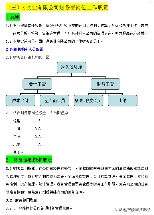 月薪7K的老财务熬夜总结：财务部的职能和职责大全，建议收藏