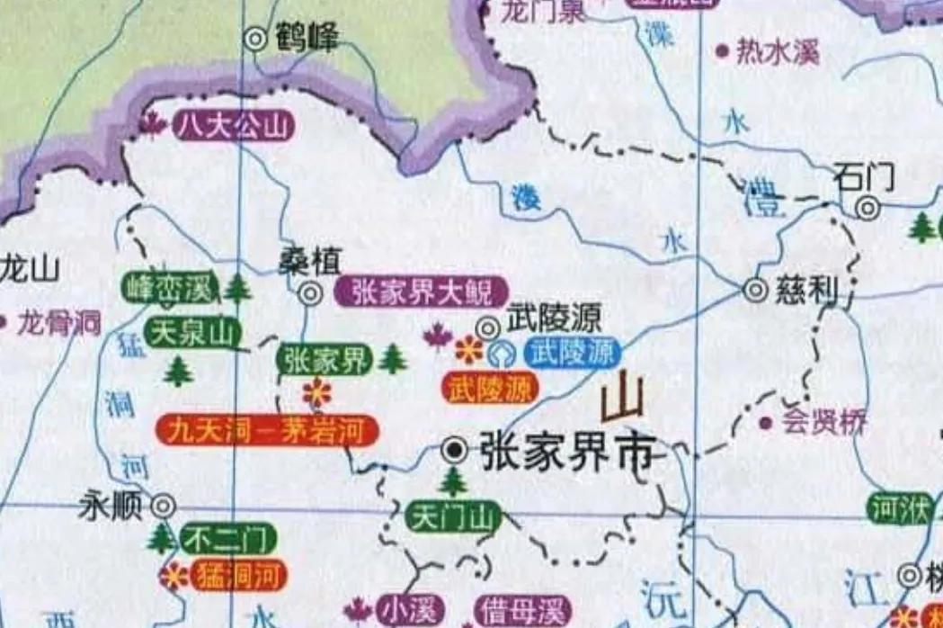 中国旅游地图揽胜-湖南张家界