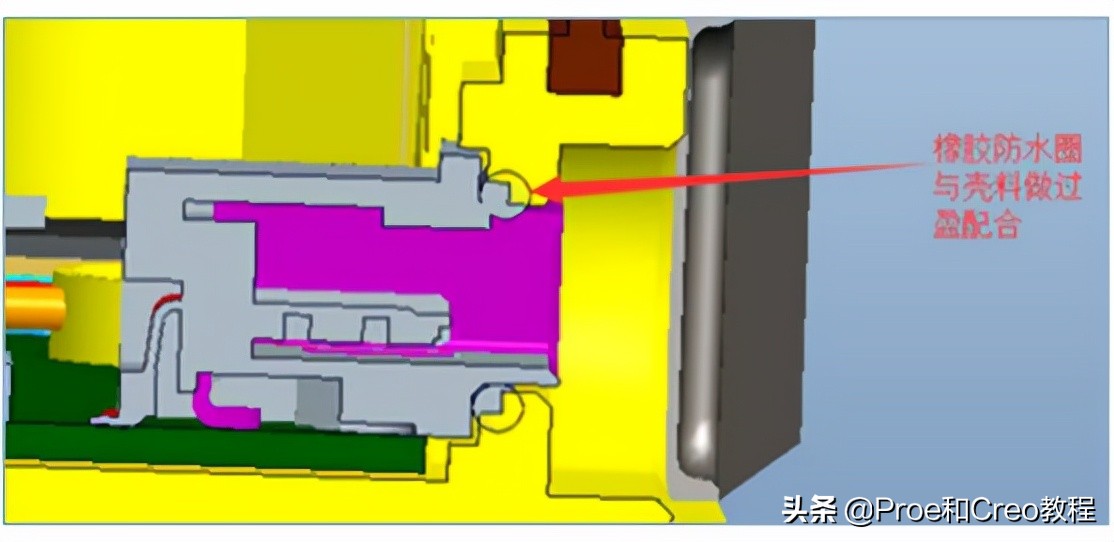 Proe/Creo产品防水结构设计（三防手机案例）