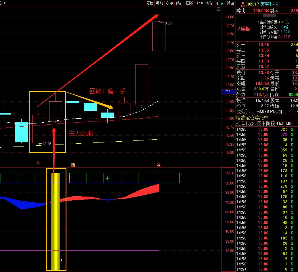 露笑科技，底层走牛逻辑，连续打板第37天，已吃住大连重工3倍