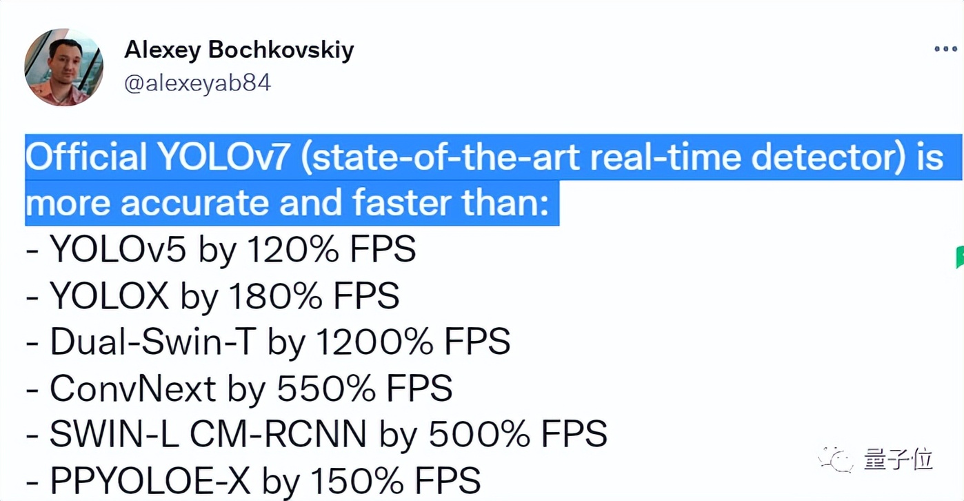 YOLOv7速度精度超越其他变体，大神AB发推，网友：还得是你