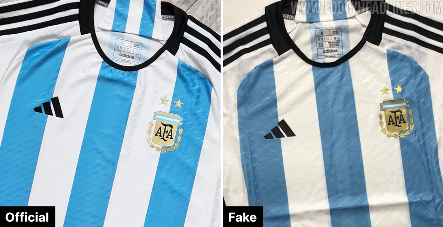 阿根廷历届球衣(世界杯就要来了，我们该如何辨别阿根廷队球衣的真假？)