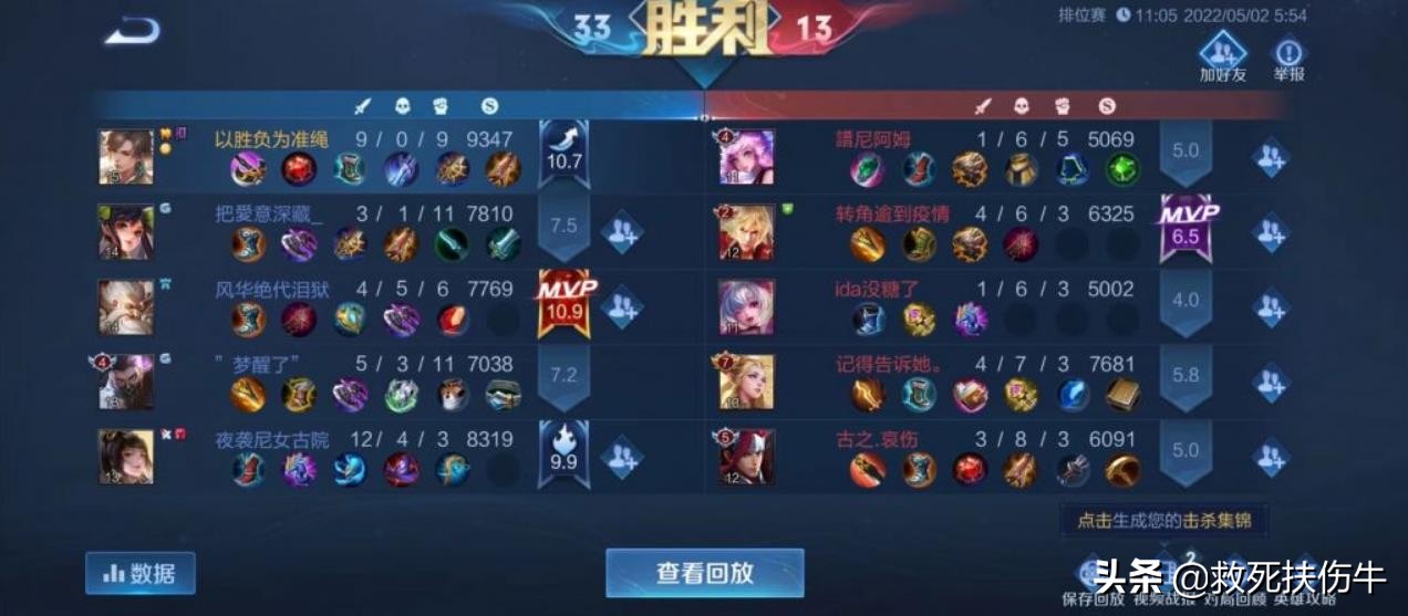 王者荣耀：新赛季打野评分崩了，钱越多就越难拿MVP了