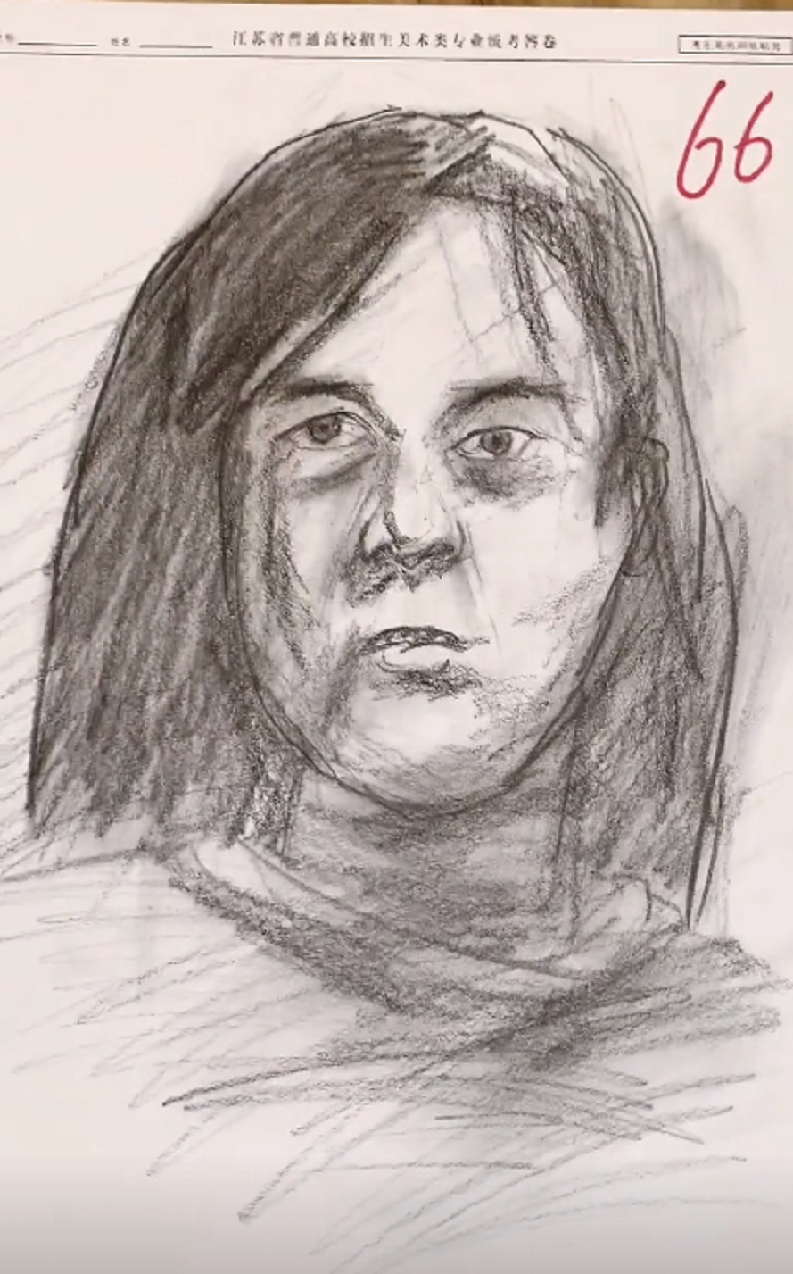江苏美术统考，考生们有些敷衍，低分试卷曝光，灵魂画手作品走红