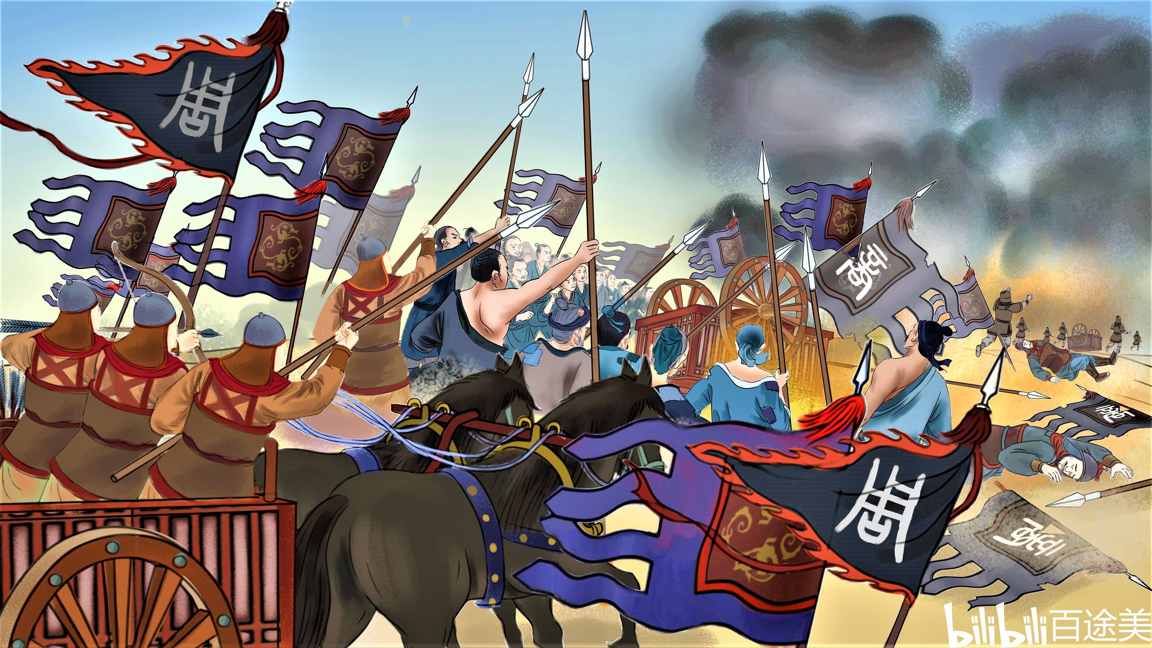 武王伐纣决胜战——牧野之战同理来看,在希腊神话中新的神王推翻旧的