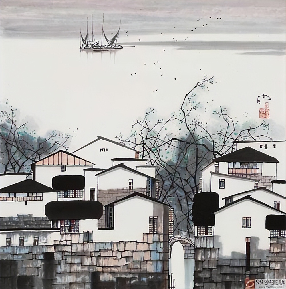 江南古诗诗配画「江南古诗有些什么」