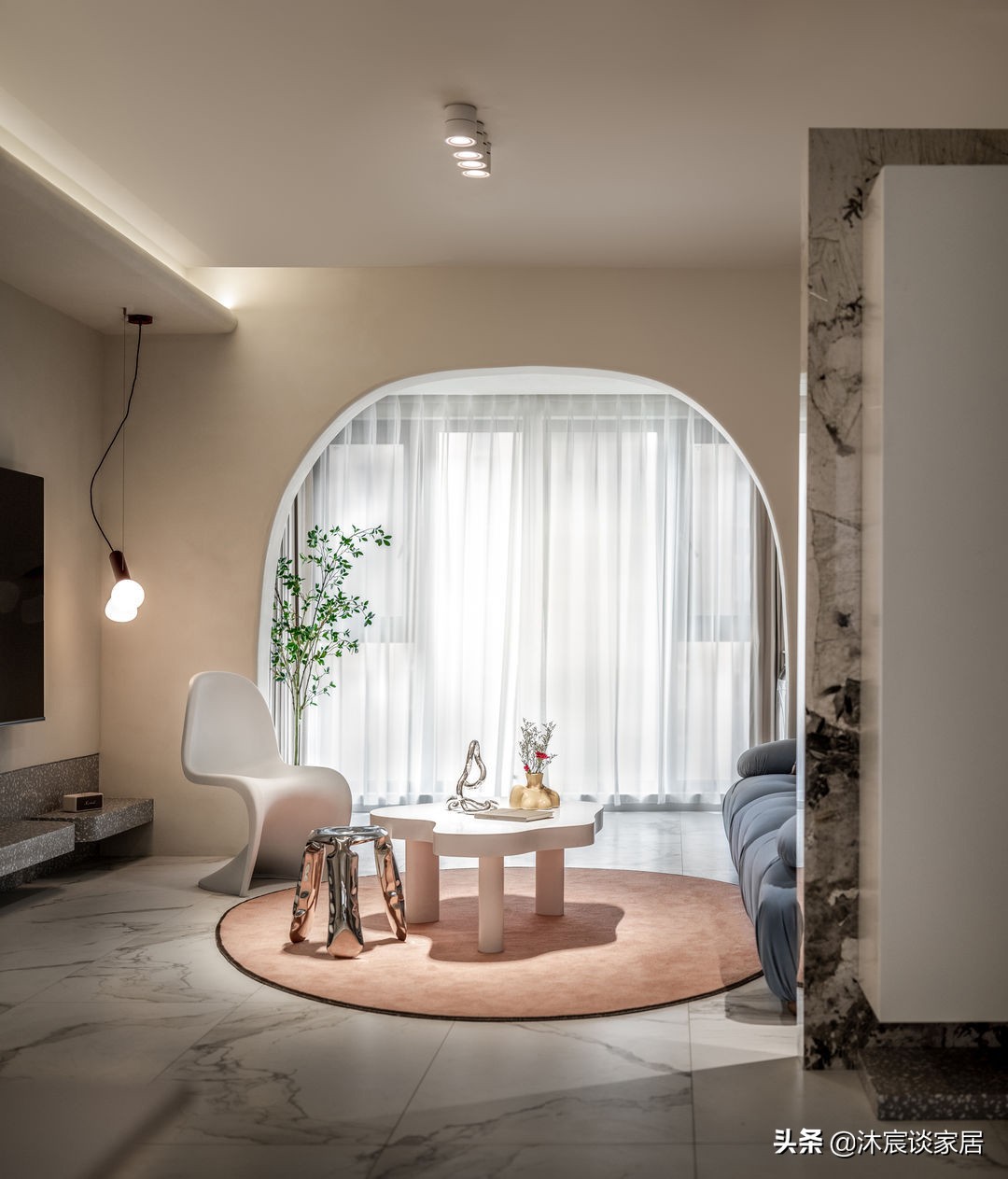 二次装修，她选择奶油色系，室内简约高级，享受温柔甜蜜的生活