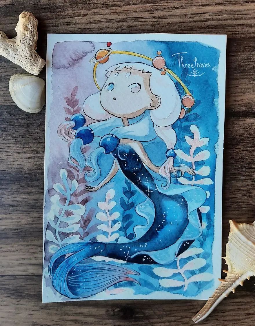 仙女怎么画美人鱼仙女怎么画