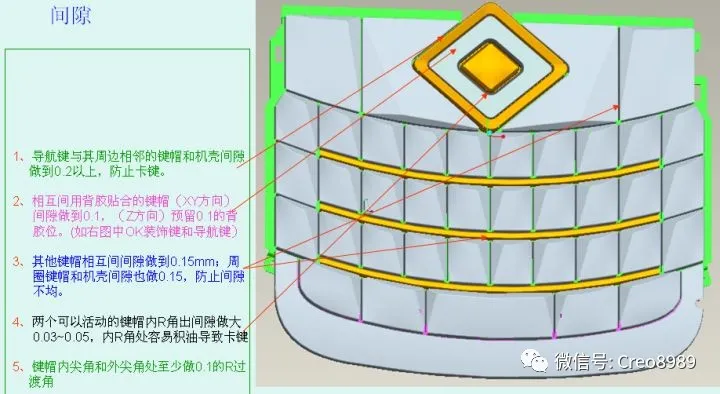 「内部资料」Proe/Creo塑胶产品结构设计-装饰件和按键设计