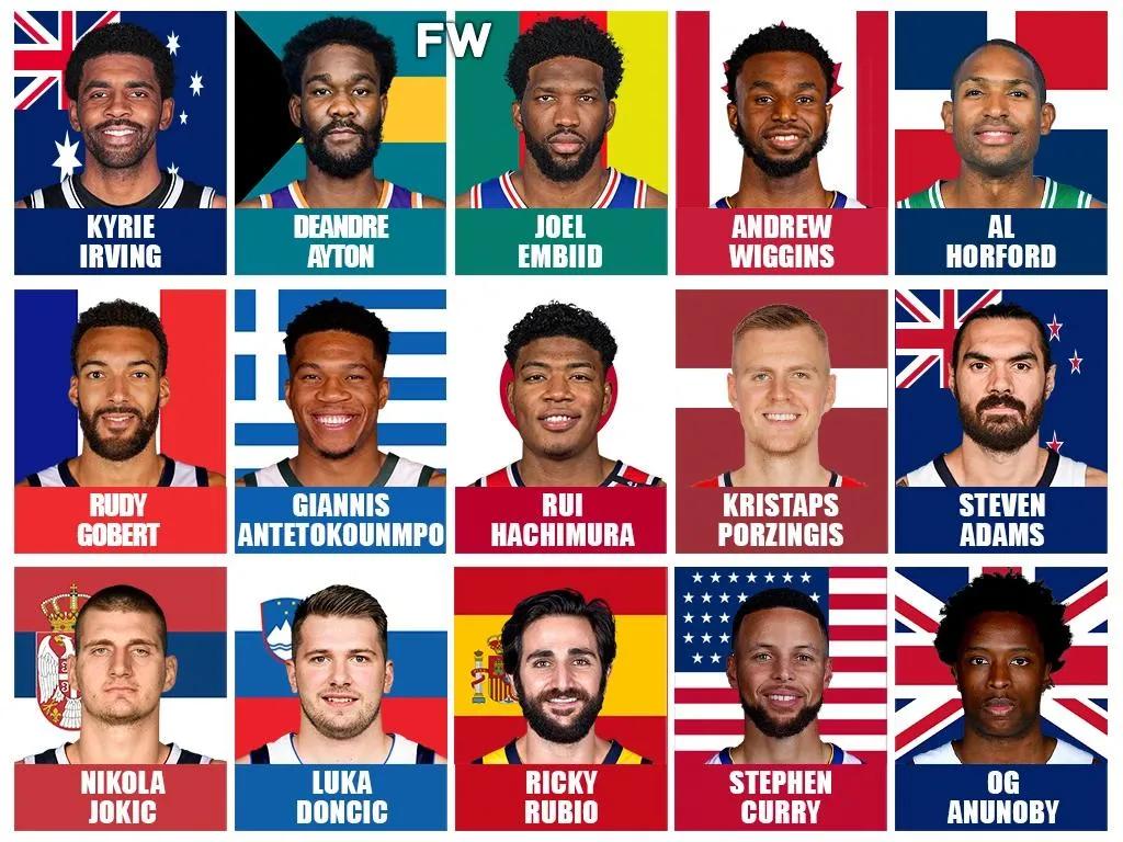 除了美国哪个国家打篮球最厉害(美媒列出2021-22赛季43个国家中最好的NBA球员，美国非库里莫属)