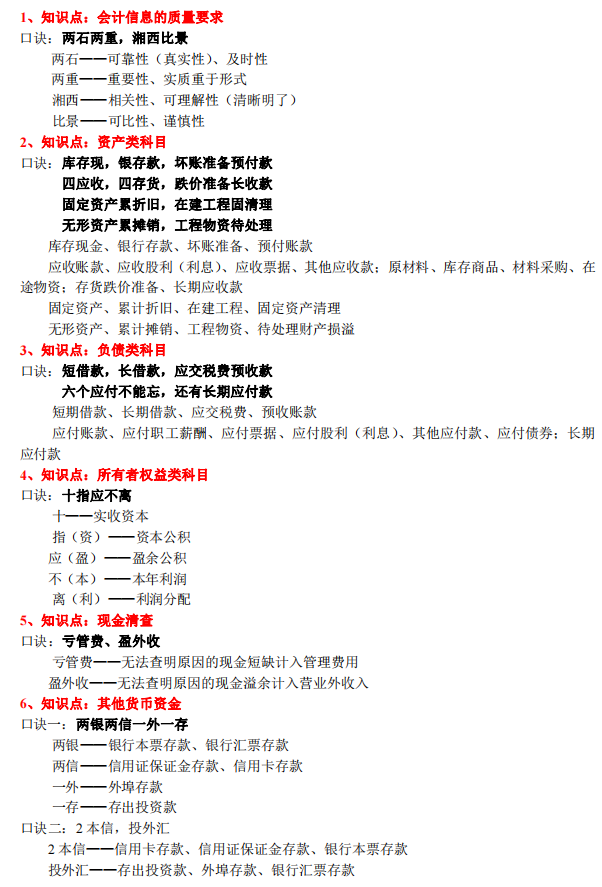 初会记不住？还不是因为没有口诀？2022年初级会计背诵口诀快背
