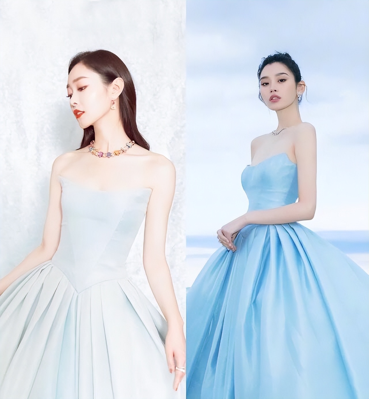 女明星撞衫太尴尬，一对比就出分晓，好气质还是比高颜值更重要