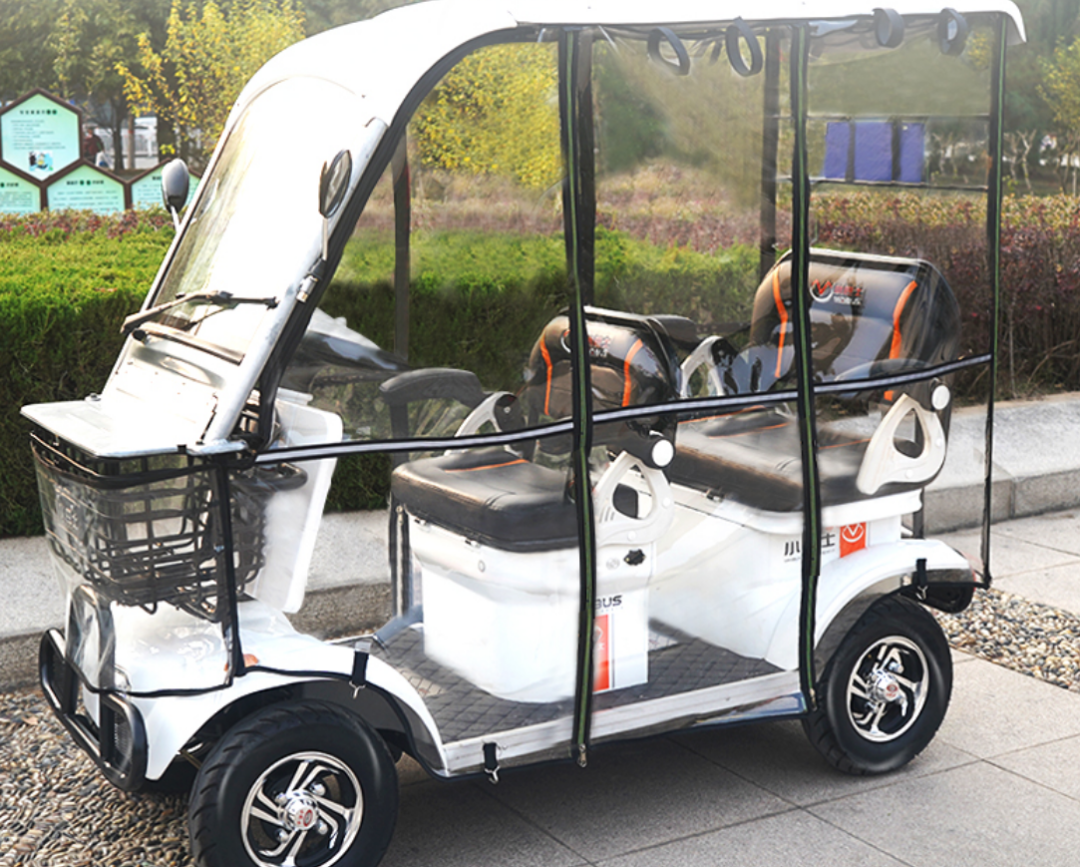 电四轮的图片和价格3款带雨棚的电动四轮车来了