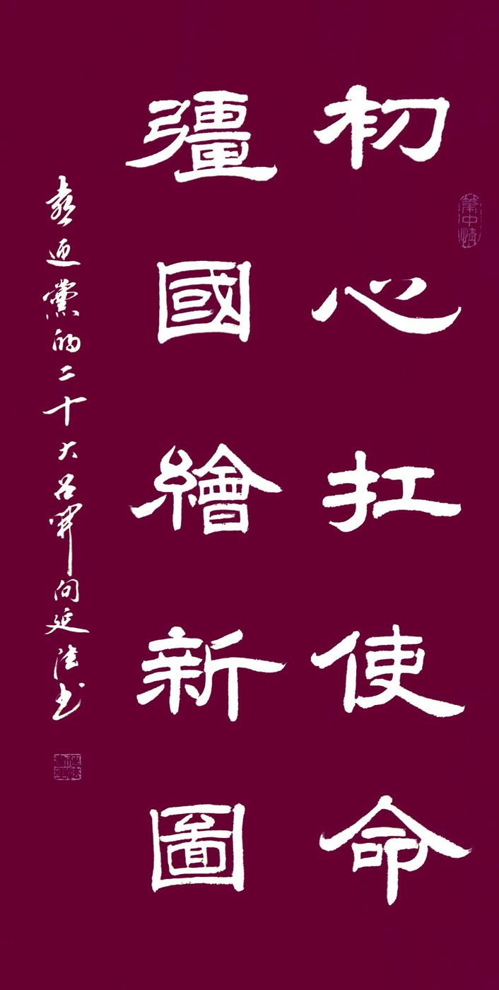 喜迎二十大挥毫歌盛世 永远跟党走奋进新征程 向延法书法作品展示