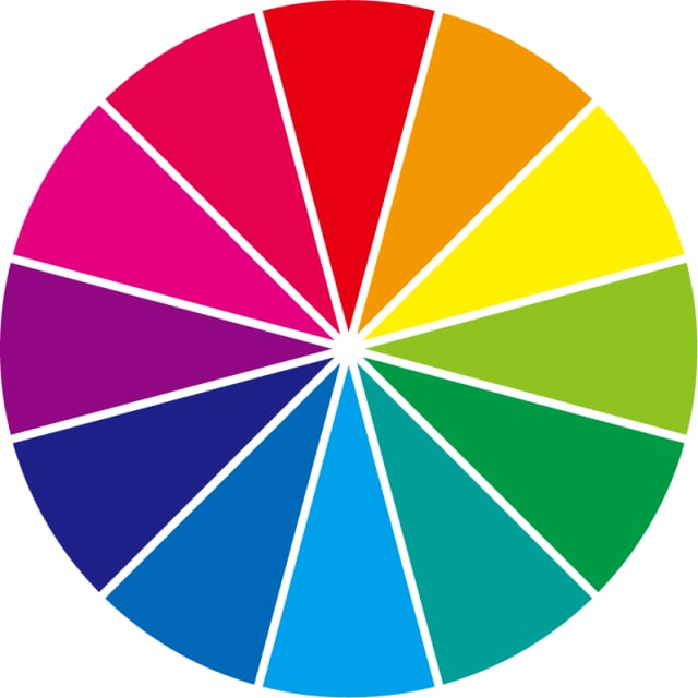 24种颜色(怎么看懂色相环?使用12色色相环学习互补色和相似色关系)