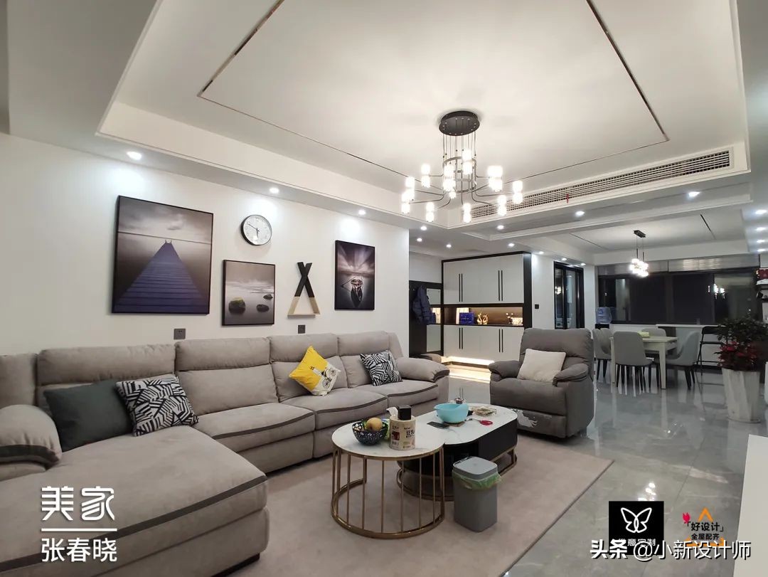 老婆把104㎡三房装出150㎡的轻奢感，一进门就被惊艳了