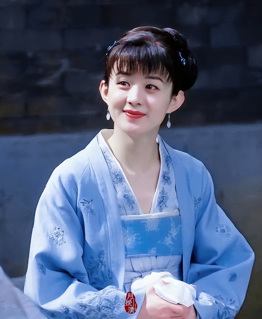 赵丽颖的刘海造型