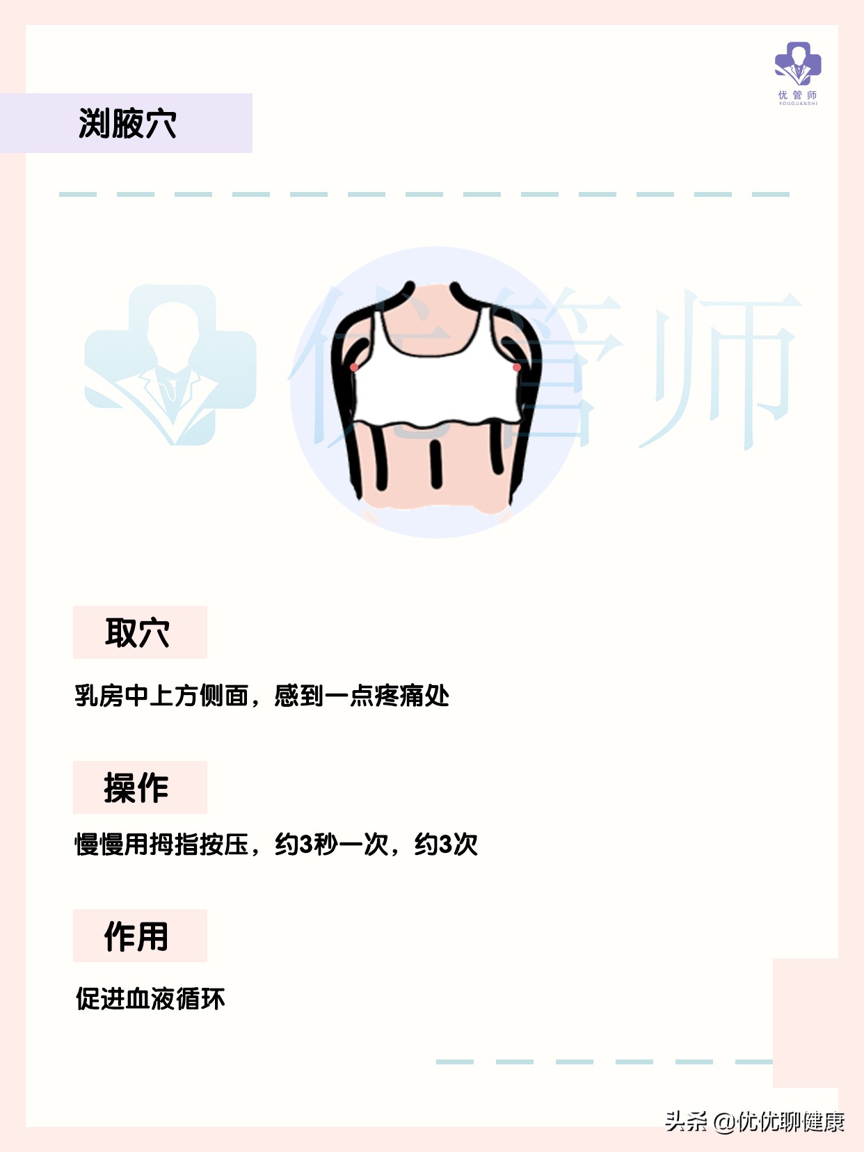 女性胸部外扩、下垂怎么办？6个胸部穴位按摩方法，建议收藏