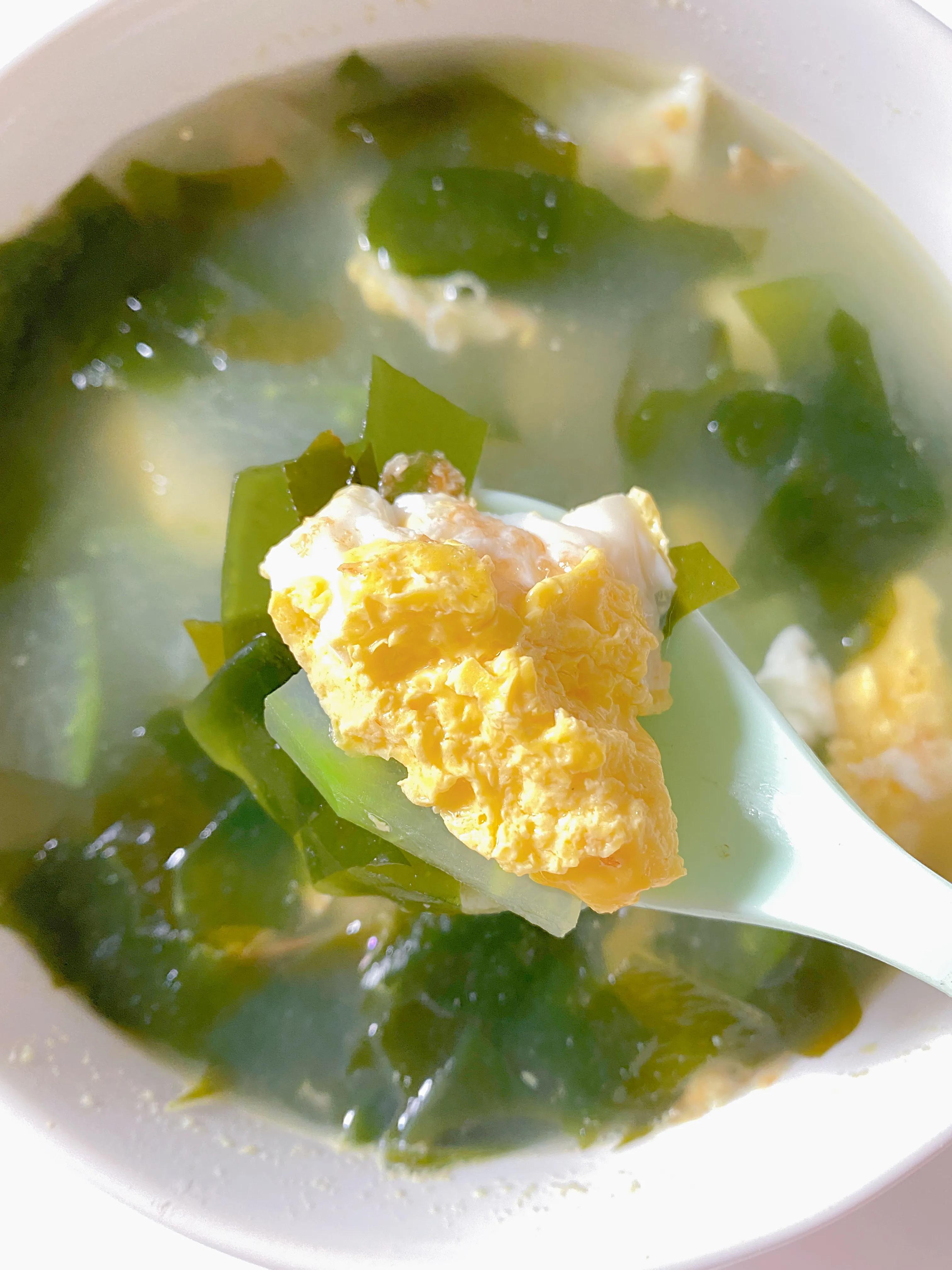图片[2]-【冬瓜裙带菜鸡蛋汤】做法步骤图 瘦身汤-起舞食谱网