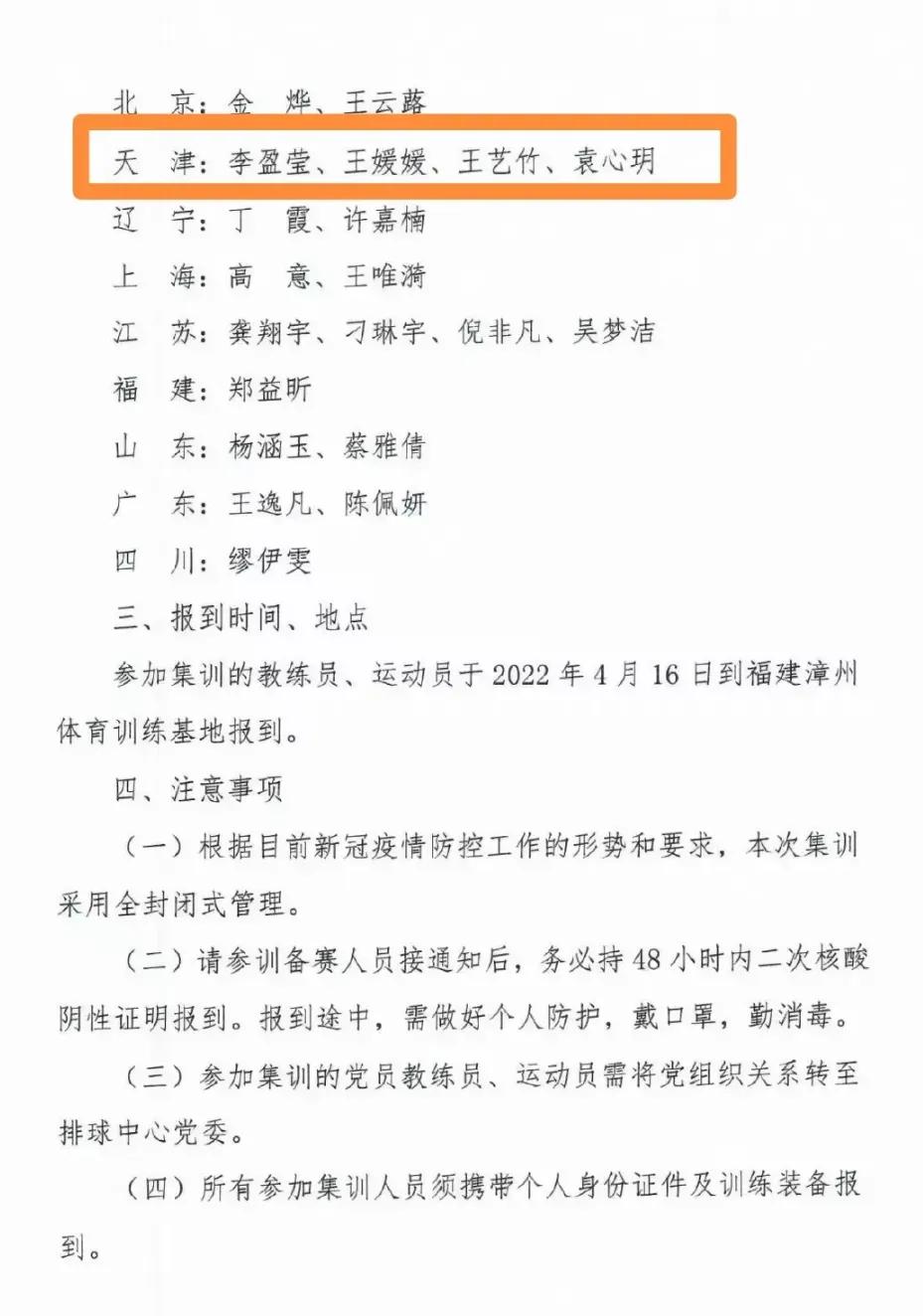 中国女排最新名单(中国女排官宣20人大名单，张常宁、姚迪、王梦洁无缘国家队)