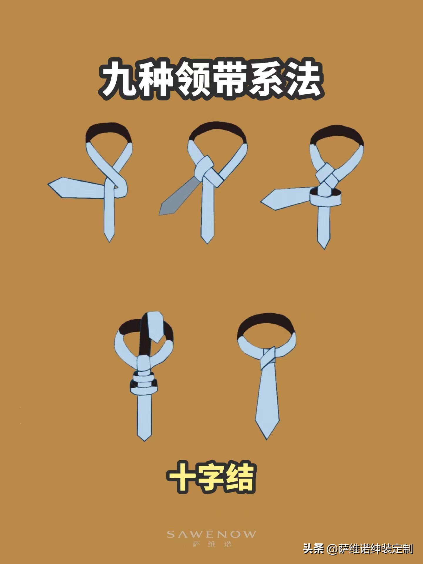 如何打温莎结领带，如何系领带「温莎结领带打法」