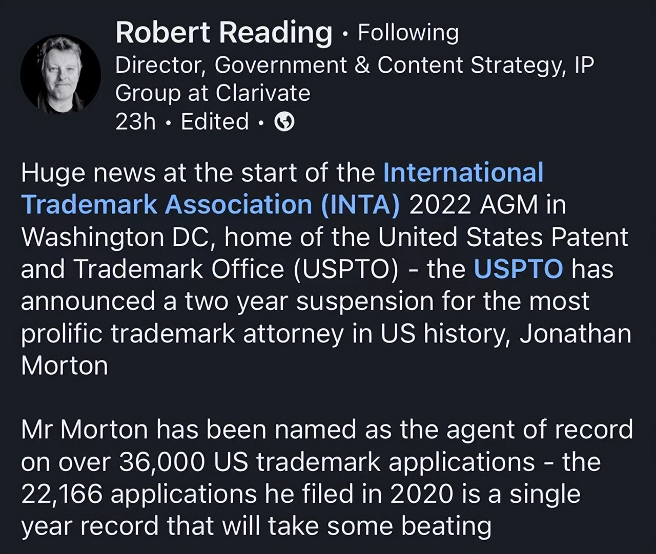 重磅消息！史上代理3.6万件美国商标的律师被停业两年