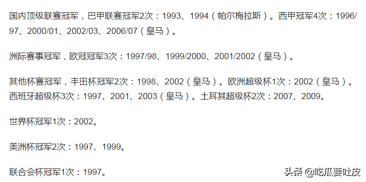 足壇歷史大滿貫的球員（足壇大滿貫球員巴西篇，貝利、獨狼、大羅榜上無名？你認識哪些？）