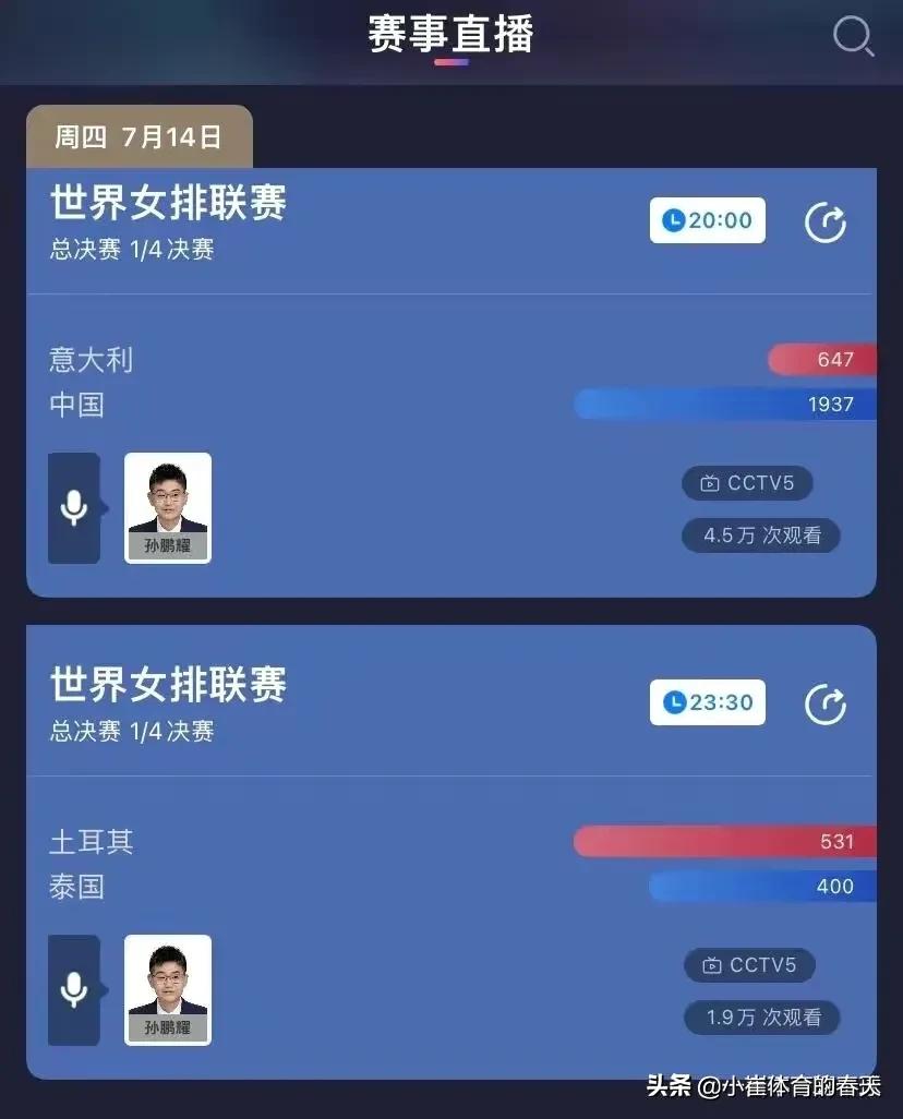 世界杯排球比賽決賽直播（世界女排聯賽總決賽今晚開幕，央視五套現場直播所有比賽）