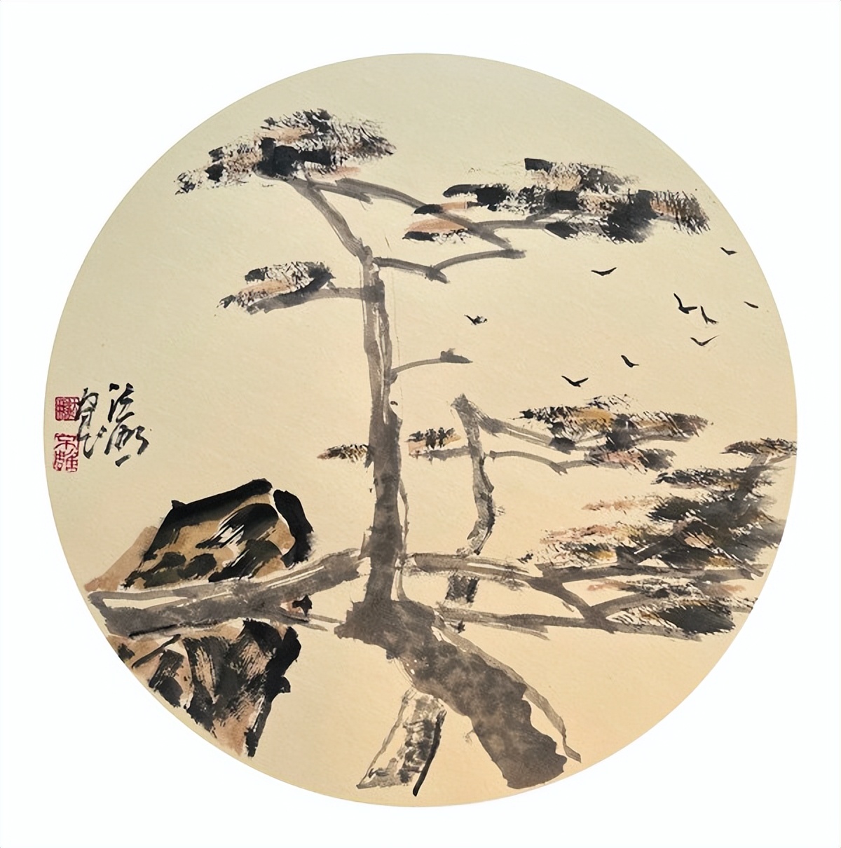 云中鹤 诗中仙 画中见真颜——著名画家朱法鹏作品欣赏