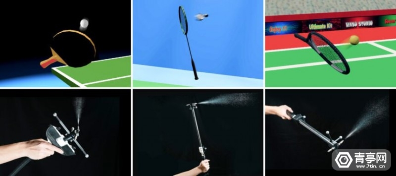 wii网球拍(利用压缩空气原理，VR网球拍也能模拟空气阻力)