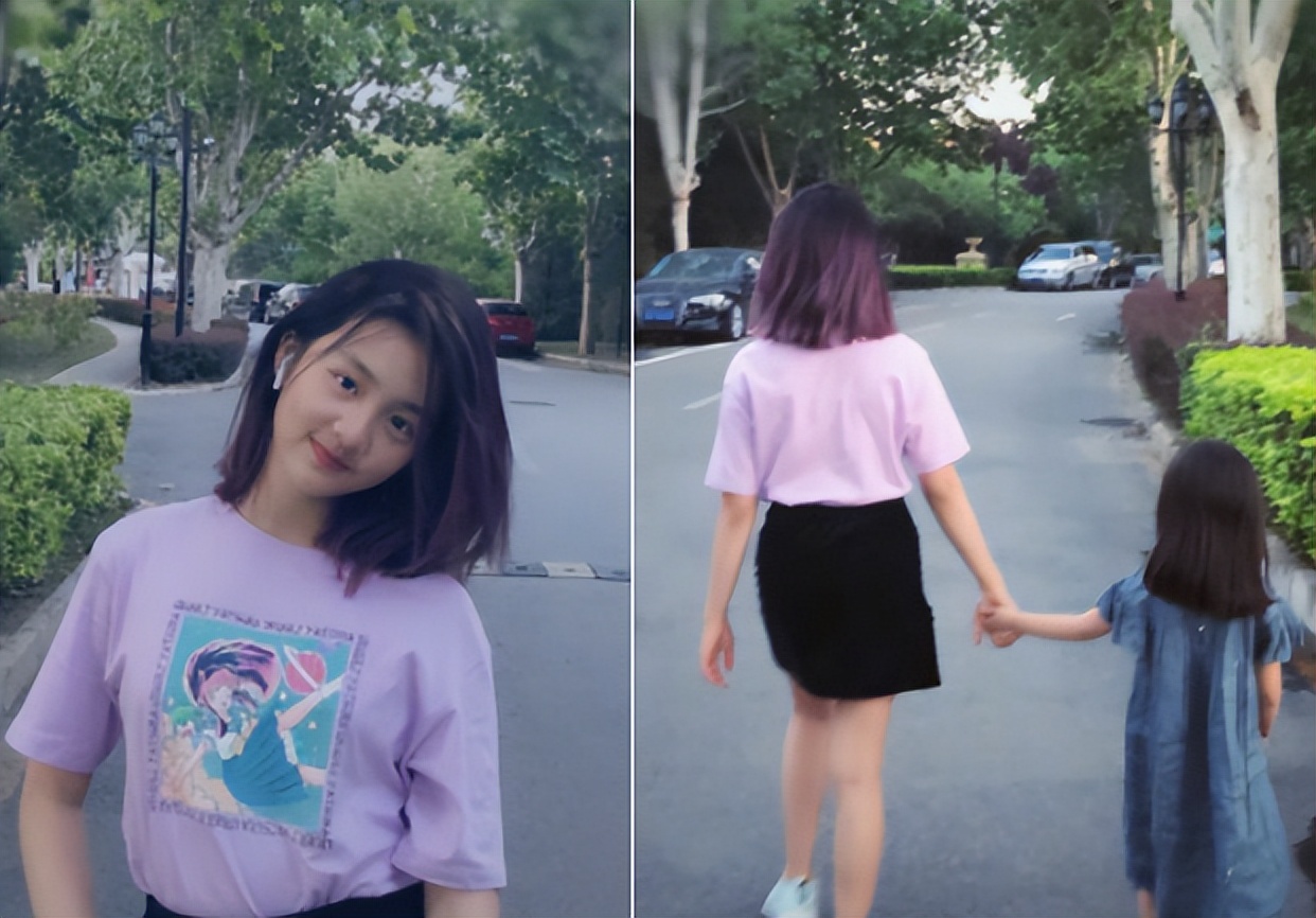 孙莉小女儿近照大变样！9岁妹妹涂口红戴耳环，开心大笑没前门牙