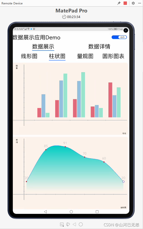 HarmonyOS实战一「JS基础组件」switch、chart等的使用