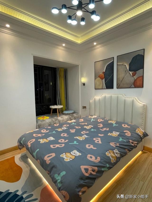 看他家新房，装修效果很漂亮，全屋干干净净很舒服，太羡慕啦
