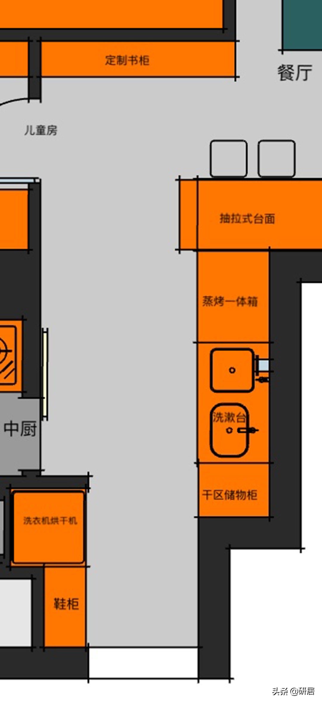 ​60㎡的老破小，住着三代人，挤出3间卧室，还有大衣帽间和书房