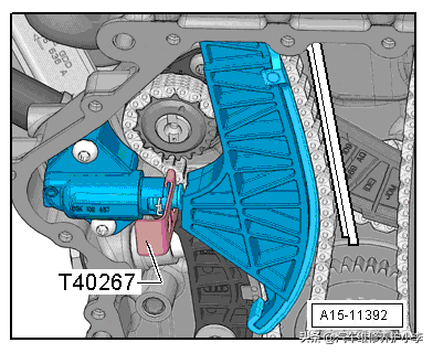 大众 EA888（二代）正时链条安装位置