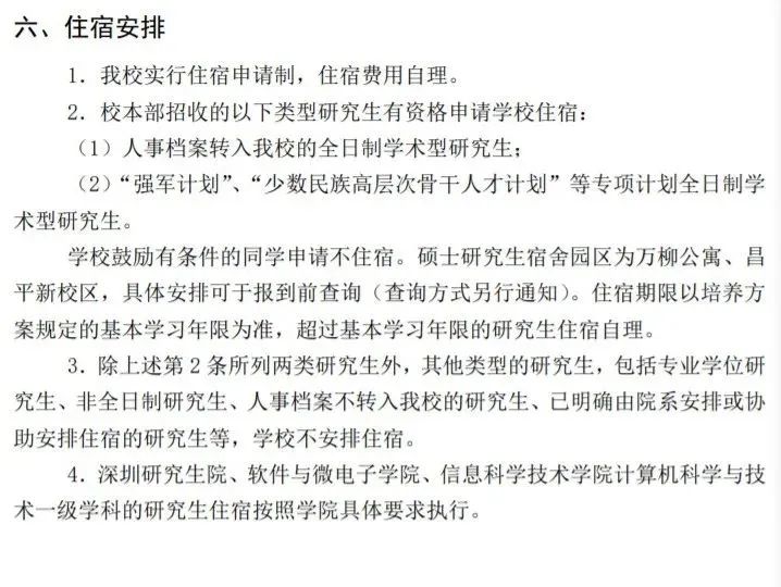 22考研不提供住宿的院校盘点！看看有没有你的院校