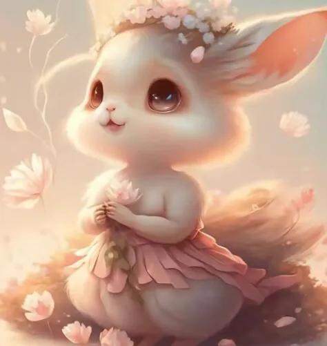 情侣头像呆萌两张配对兔耳朵(2023兔兔头像（3）仙女兔，快来和闺蜜一起换上新年头像吧)