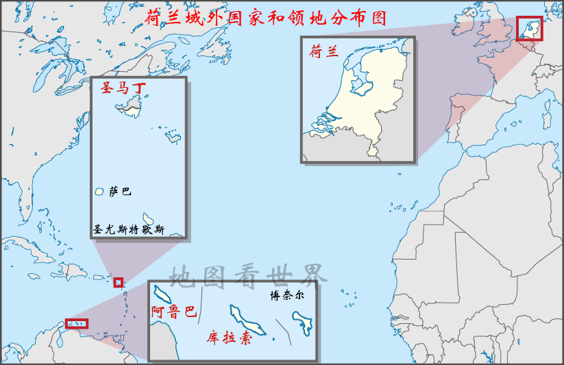 西欧包括哪些国家(国家趣谈18：跨洲国家地图——法国地跨五大洲，英国地跨六大洲)