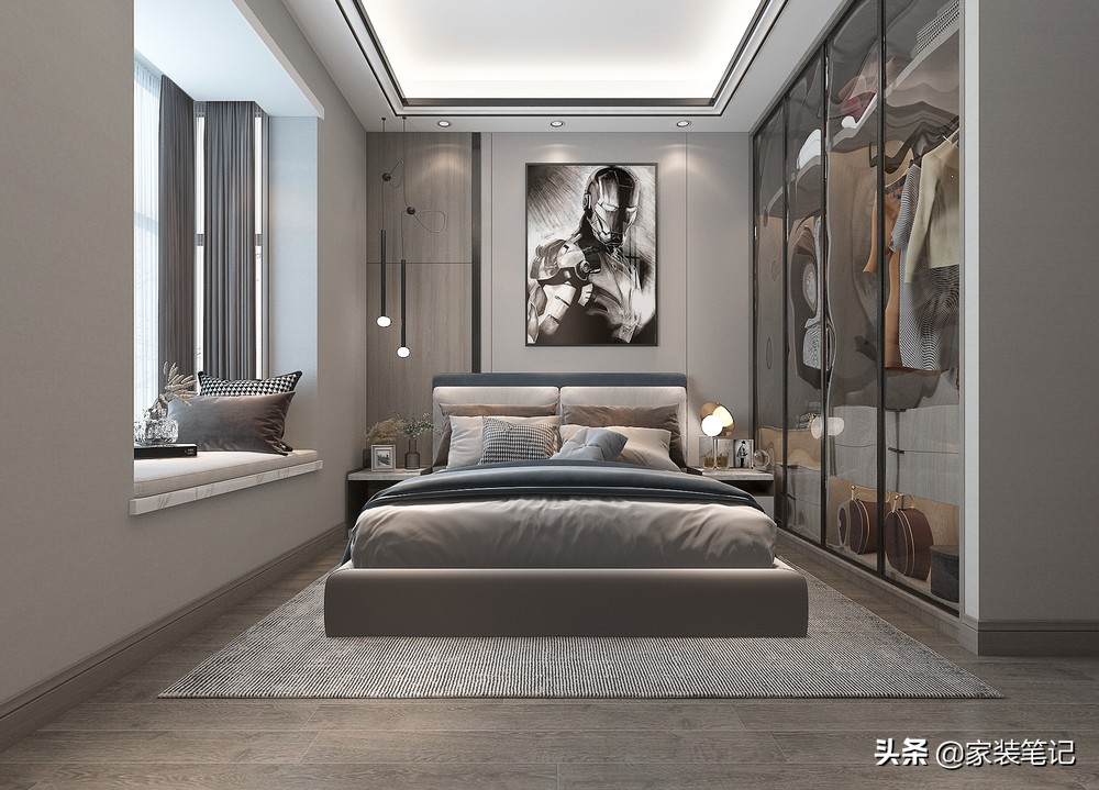 香港38岁中年夫妇的新家，110㎡的豪宅装修中式风，简洁又有格调