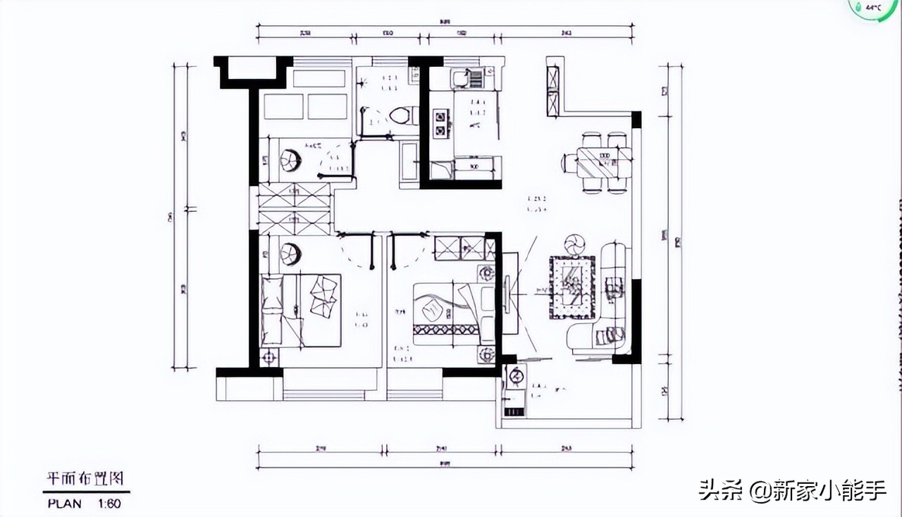 79平现代简约风格，三代同堂生活很幸福，软装全部网购便宜又好看