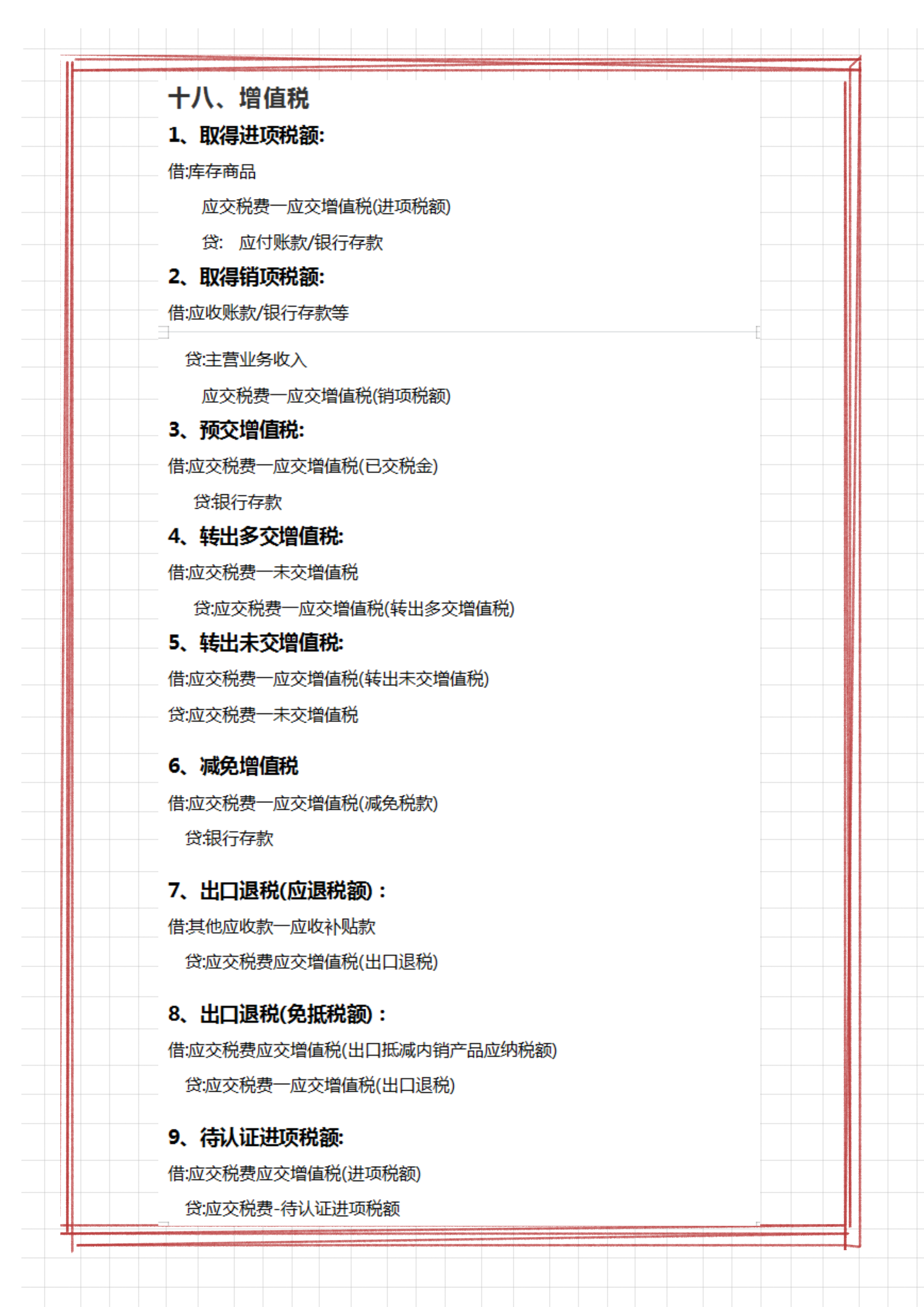 财务会计离不了的：各税费的会计分录，有18个税种的账务处理