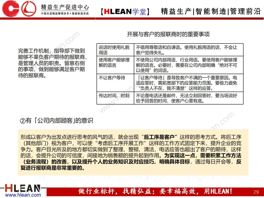 「精益学堂」高效沟通之报联商