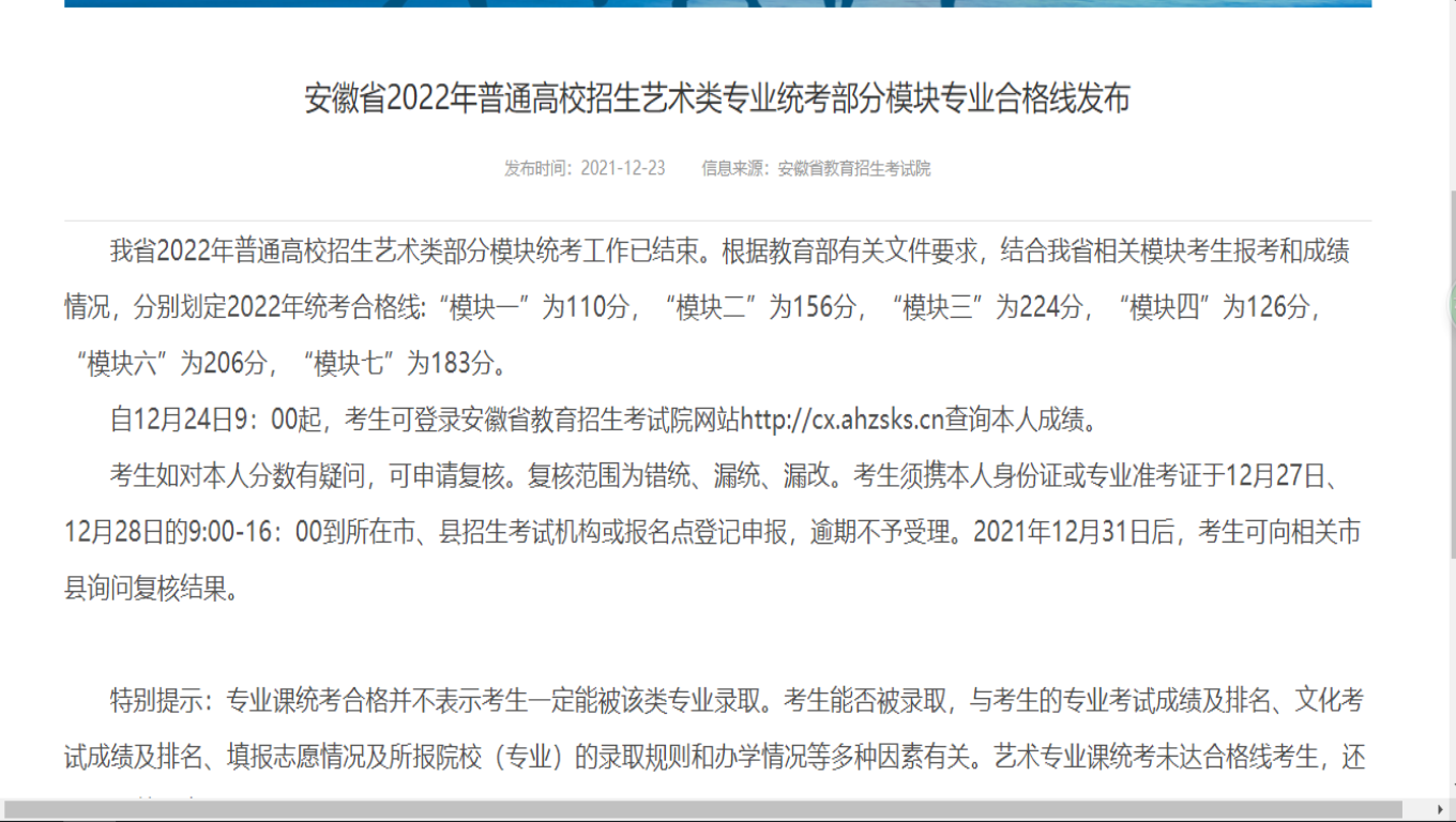 安徽艺术生综合分多少才能上一本？美术291，文化课400，有希望吗