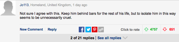 英国“食人魔”专杀恋童变态，被锁地牢38年，网友：比死刑残忍