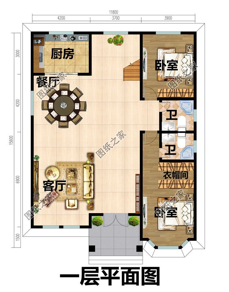 带文化石的农村别墅设计，色彩多样外观给你营造出炫彩的舒适生活