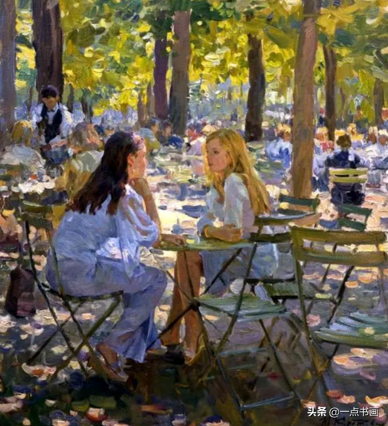 俄罗斯 克罗托夫油画中的女郎，真是风情万种