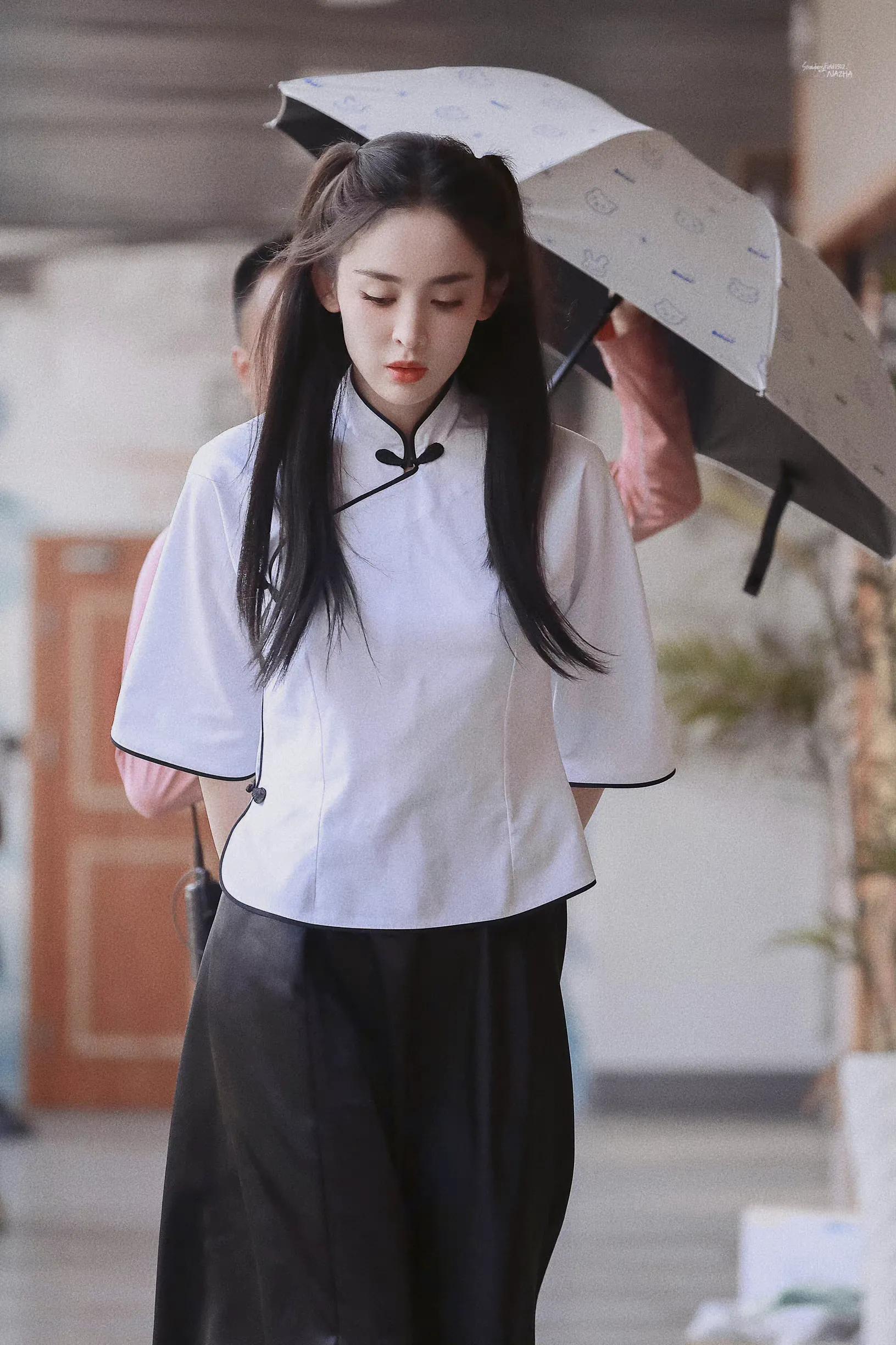 古力娜扎双马尾造型美到心里