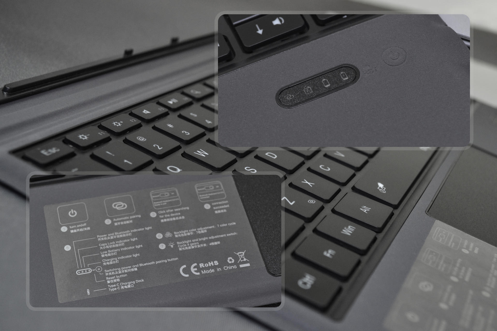 配件太贵 平替超原装 微软Surface另类玩法 雷柏蓝牙键盘XK200S