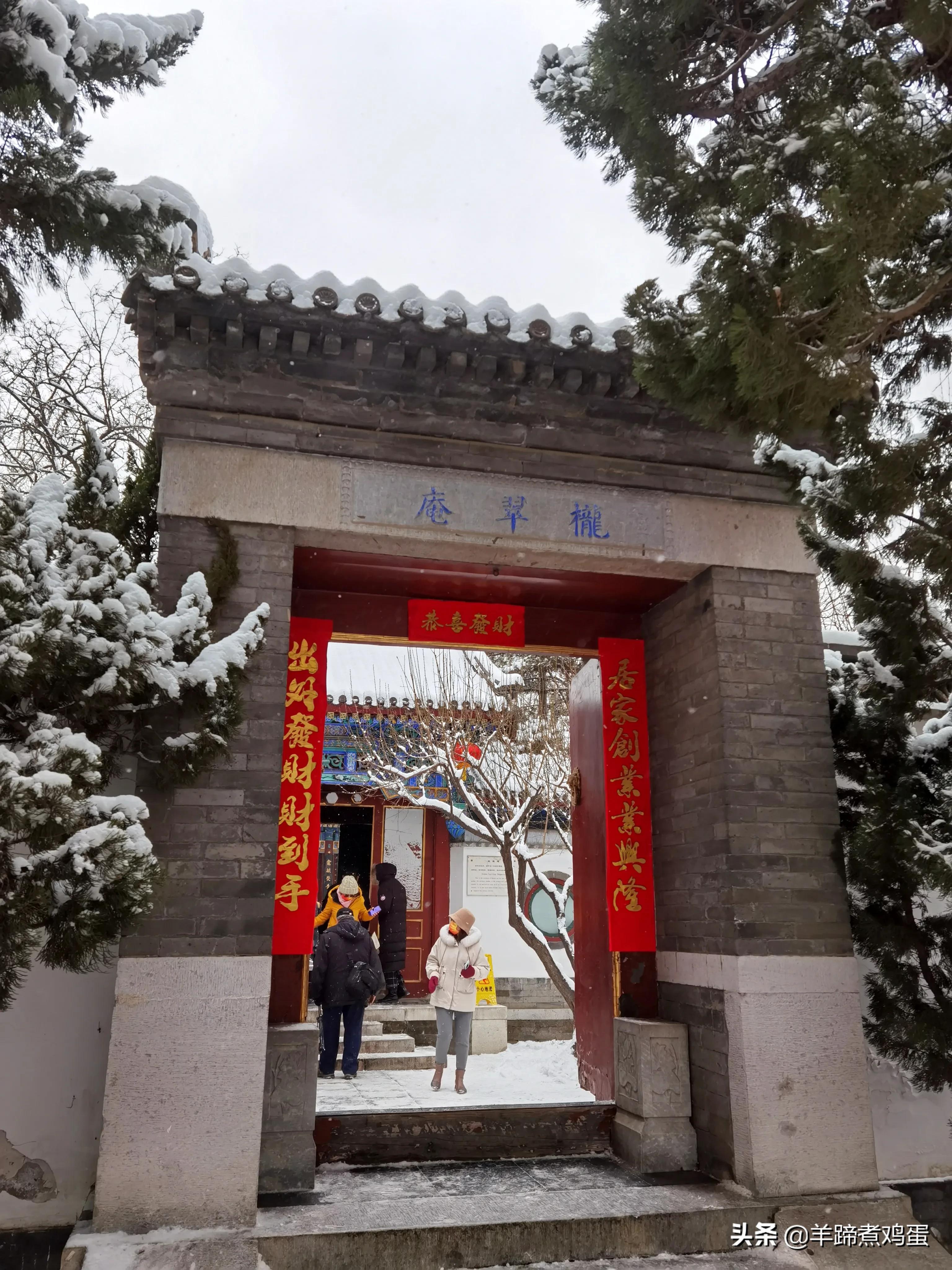 难览观园全画景雪覆腊梅一隅香——踏雪寻游北京大观园